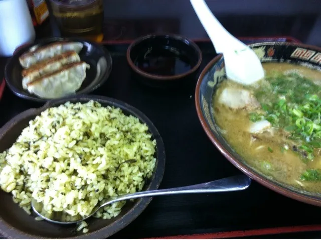 餃子たかな焼き飯定食|ryu147さん