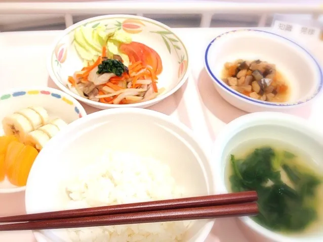 病院食11食目。お肉、ふたたび！|あきらさん