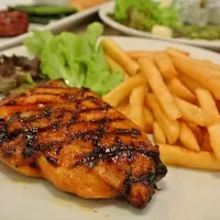 Snapdishの料理写真:Chicken teriyaki steak @Sizzler