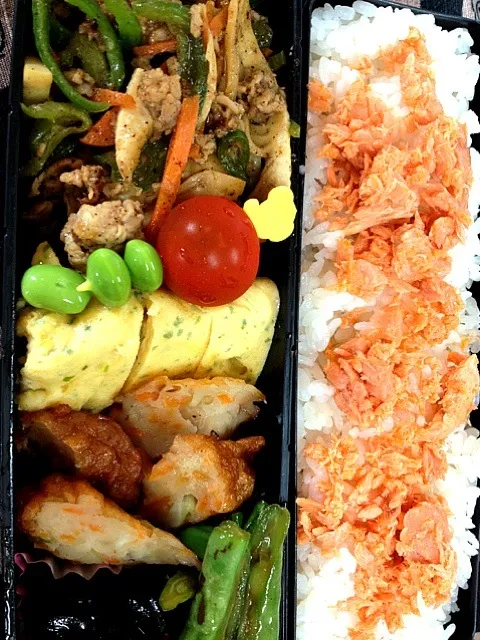 息子のお弁当  青椒肉絲！|チョコさん