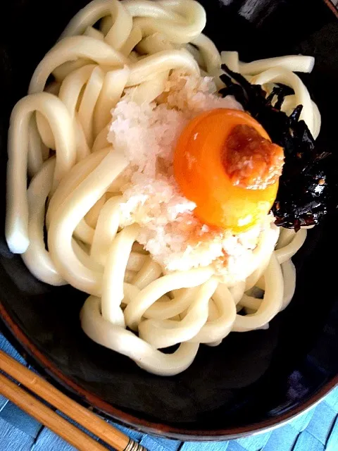 おろし大根しょうゆ糀の温玉うどん|Sakuraさん