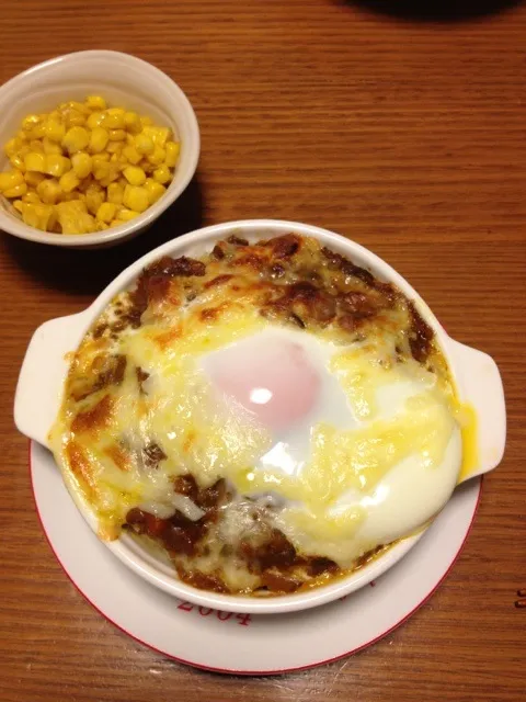 Snapdishの料理写真:カレードリアとバターコーン|かまさん