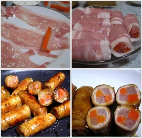 ❤Carrot and Daikon Rolled With 🐷Pork❤|🙏😄さん