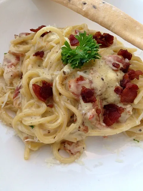 Snapdishの料理写真:Carbonara real Italian^^|Joiajoyさん