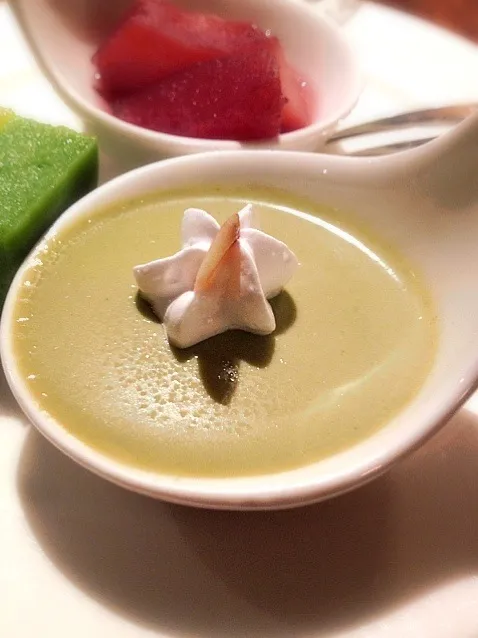 green tea pina cotta|prissyさん