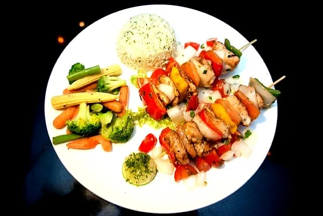 kebab skewer with rice|laumeikuanさん