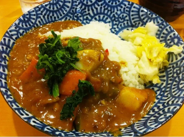 福島上等カレーの野菜カレー。辛く無いけどスパイシー。|たけうちさん