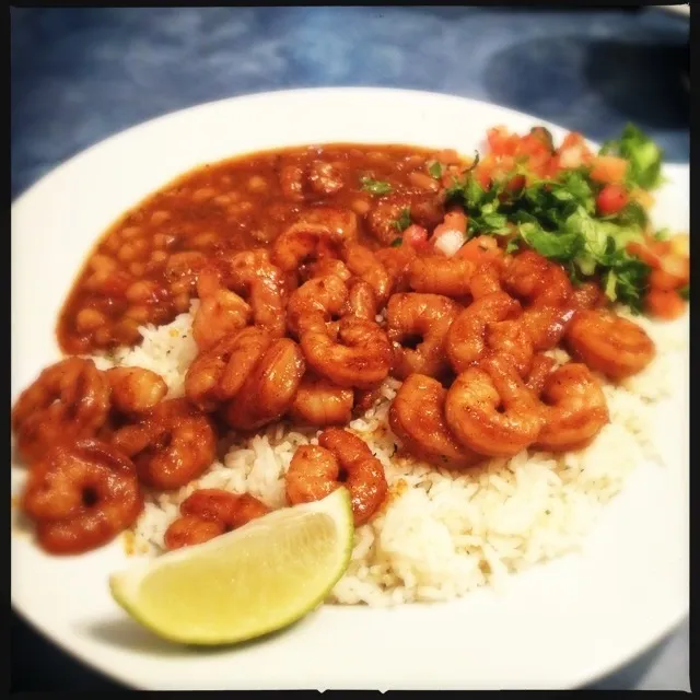 Shrimp Bowl with Cajun White Beans|stephanie mizuhaさん