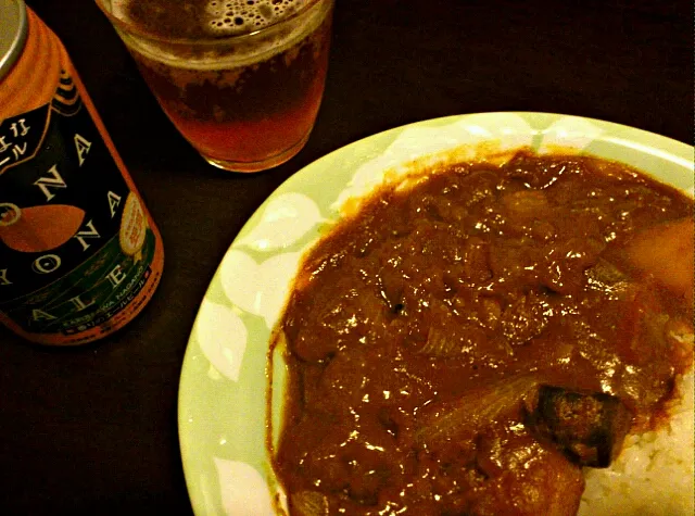 カレーとビール|あおやぎ あつしさん