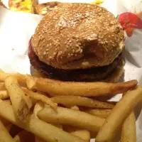 hamburger and fries|sam lesserさん