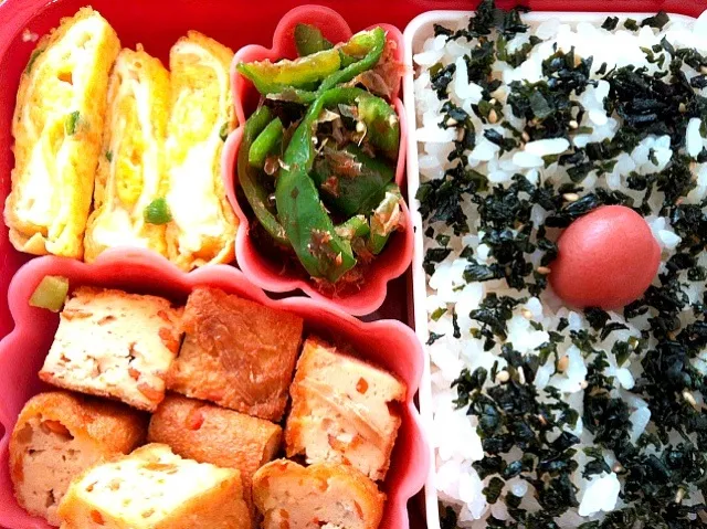 がんもとピーマンのおかか和え弁当|もえさん