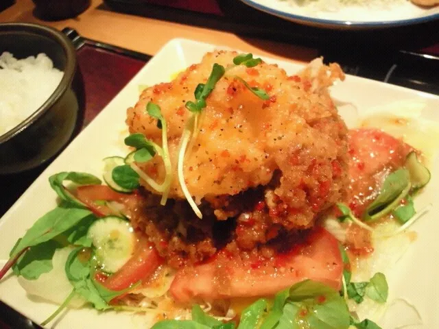 サラダトンカツ定食|めぐチー🌿さん