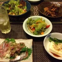 Snapdishの料理写真:夏の夜の食卓。|kanaさん