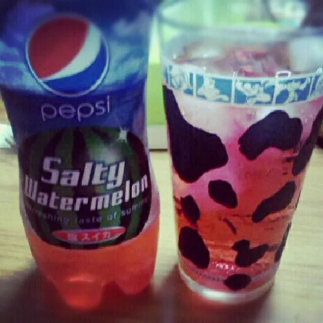 Snapdishの料理写真:PEPSI Salty Water melon 塩スイカ|夏海さん