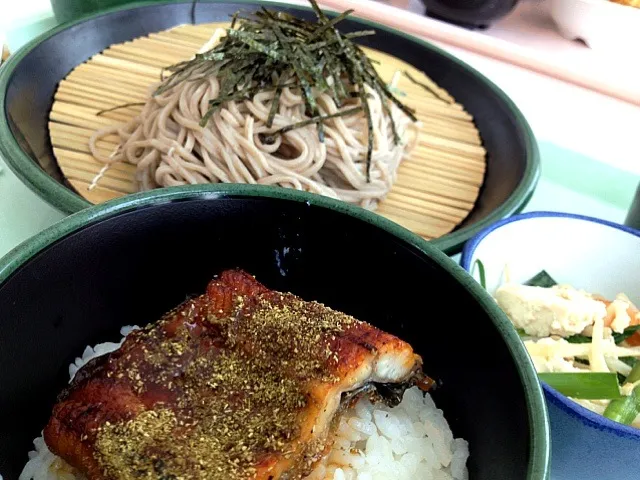 社食 うな丼とざる蕎麦と豆腐チャンプル|mayuさん