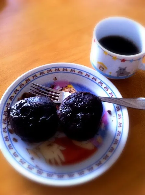 muffin de chocolate e café|lucia inoueさん