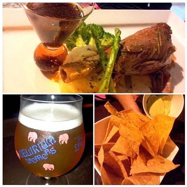 Snapdishの料理写真:#Delirium beer on tap. lamb shank's passable. guacamole, blah.|Belinda Au Yongさん