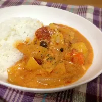 鶏とじゃがいものトマト煮|おじぎさん