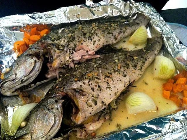 roasted fish 🐟with roesmary rub and preserved lemon filling|vanessa volpicelliさん