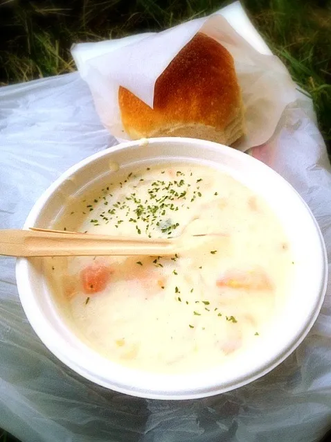 Cream stew and bread @ Fuji Rock Festival|chan mitsuさん