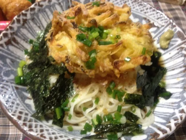 野菜かき揚げのおろしうどん|yasbongさん