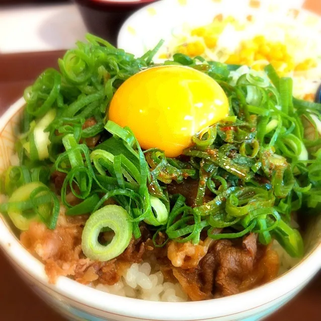 ねぎ玉牛丼|ちっきーさん