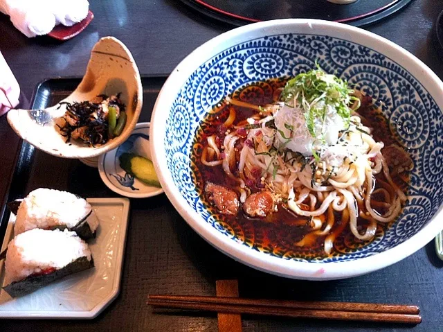 Snapdishの料理写真:梅じゃこおろしうどん  豊橋市|odagitomokoさん