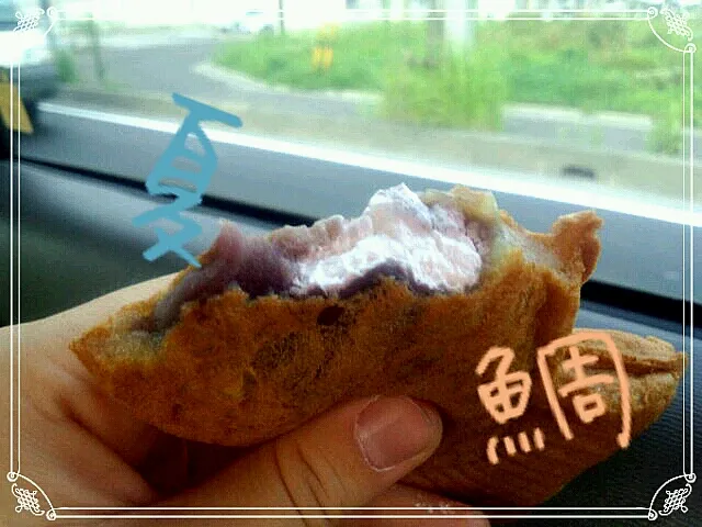 Snapdishの料理写真:鯛スイーツ　こしあんホイップ|ciiiii!さん