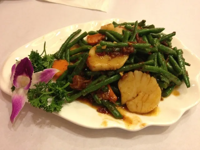 string beans with xo sauce and scallops|elwood kelly liaoさん