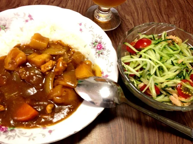 Snapdishの料理写真:たけのこ二号の初カレー|Agaricusさん