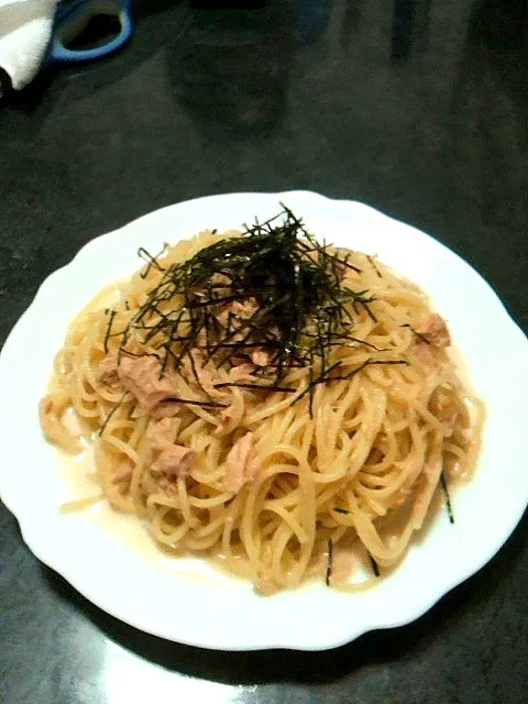 Snapdishの料理写真:ツナマヨパスタ|倉田一輝さん