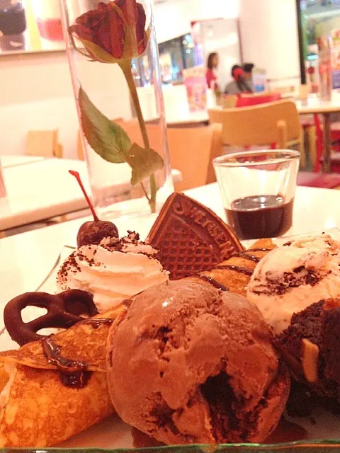 Chocolate crepe and icecream|toystory150780さん