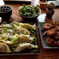 mole shrimp with dumplings|Monica Marzianiさん