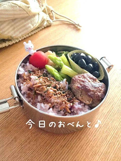 Snapdishの料理写真:なすバーグとがんもどきの薄煮のお弁当|なおさん