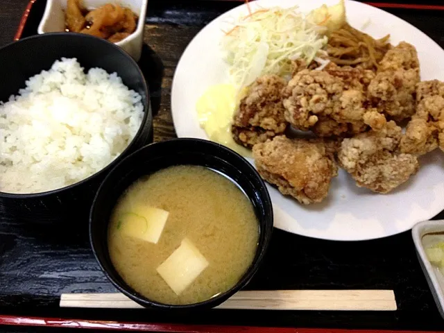 ボリューミー唐揚げ定食！650円！|川口玲音さん