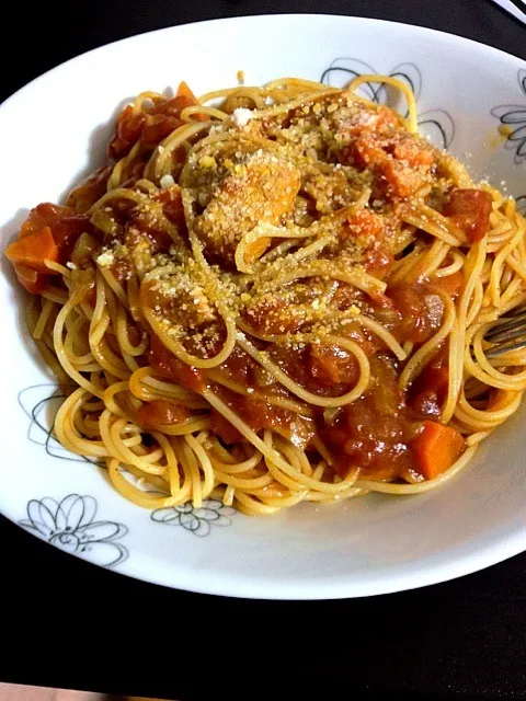 連続4食目のカレー料理！ カレースパ|カワズ(たかちゅ改)さん