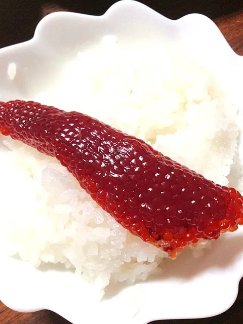 Snapdishの料理写真:〆の筋子一本乗せご飯！！|hiroさん