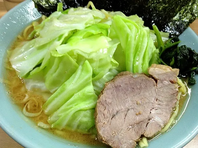 のり増しラーメン中盛り キャベツ かため こいめ|tecklさん