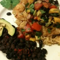 mango salsa over cod and rice|elishaさん