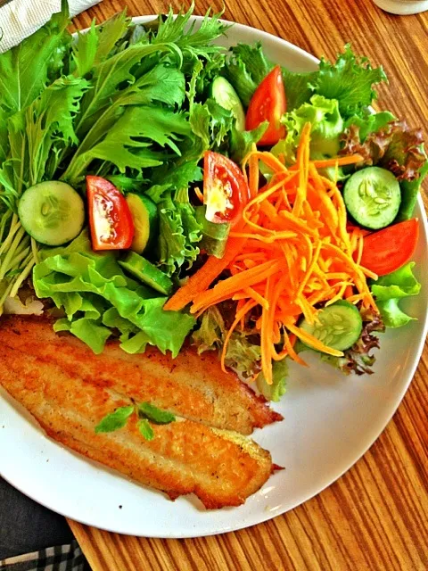 salad and fish|sasithorn sinhaseniさん