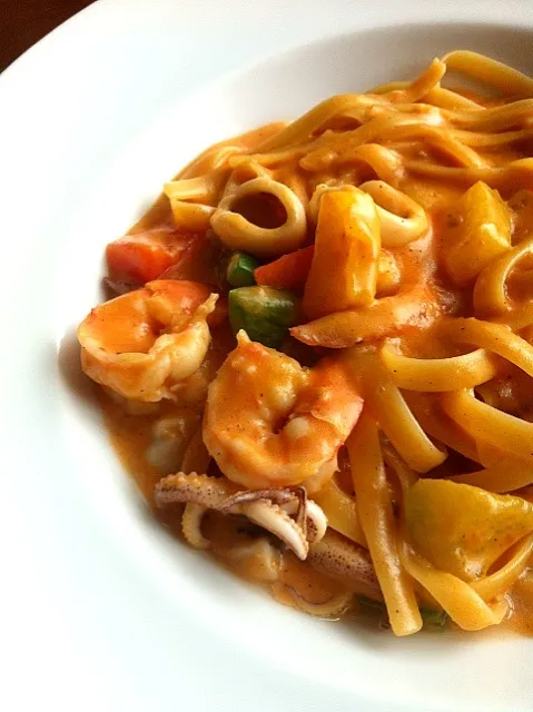 pasta pink sauce|didi kullawadeeさん