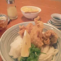 Snapdishの料理写真:かしわてんぶっかけうどん|さやかさん