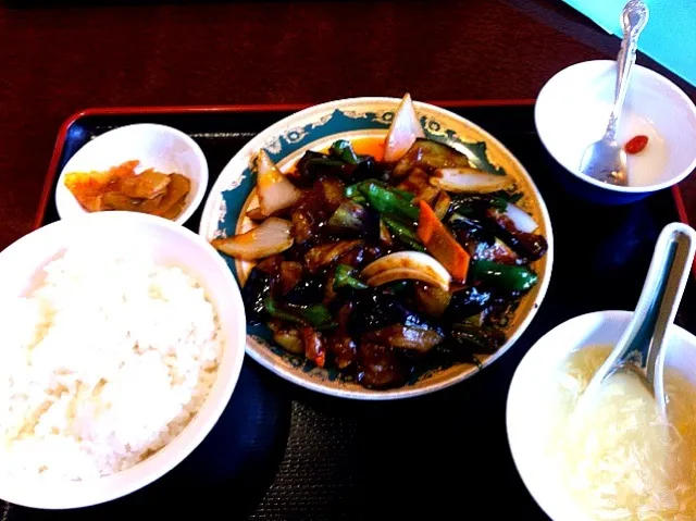 茄子味噌炒め定食|makioさん