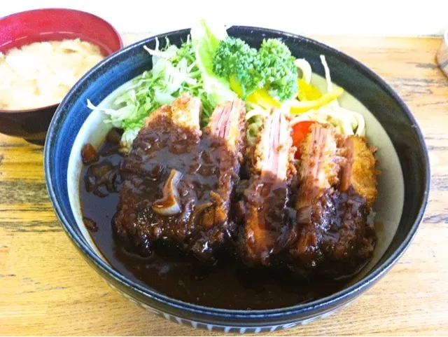 ウヰンブル丼(ハムカツハイカラ丼)|塩豚骨さん