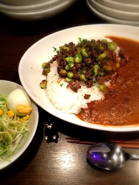 枝豆キーマカレー|大阪カレー部長さん