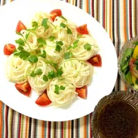 Snapdishの料理写真:イタリアン風素麺🌸