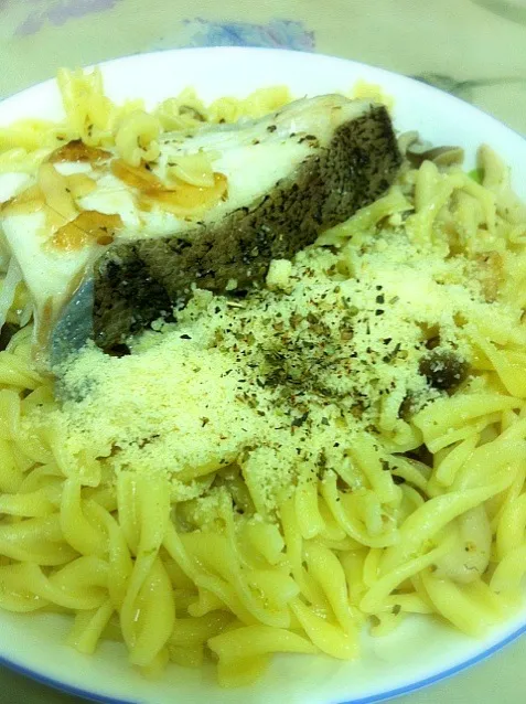 Cod and garlic spaghetti|Tsung-Che Tsaiさん