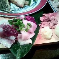 Snapdishの料理写真:＊馬刺 3種盛り＊|＊あきこ＊さん