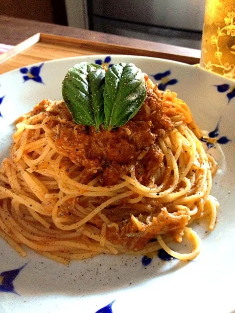 しらすのトマトソースパスタ|いくさん