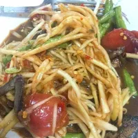 Snapdishの料理写真:Papaya Salad (Som-Tam)|Fone Sutthijitさん